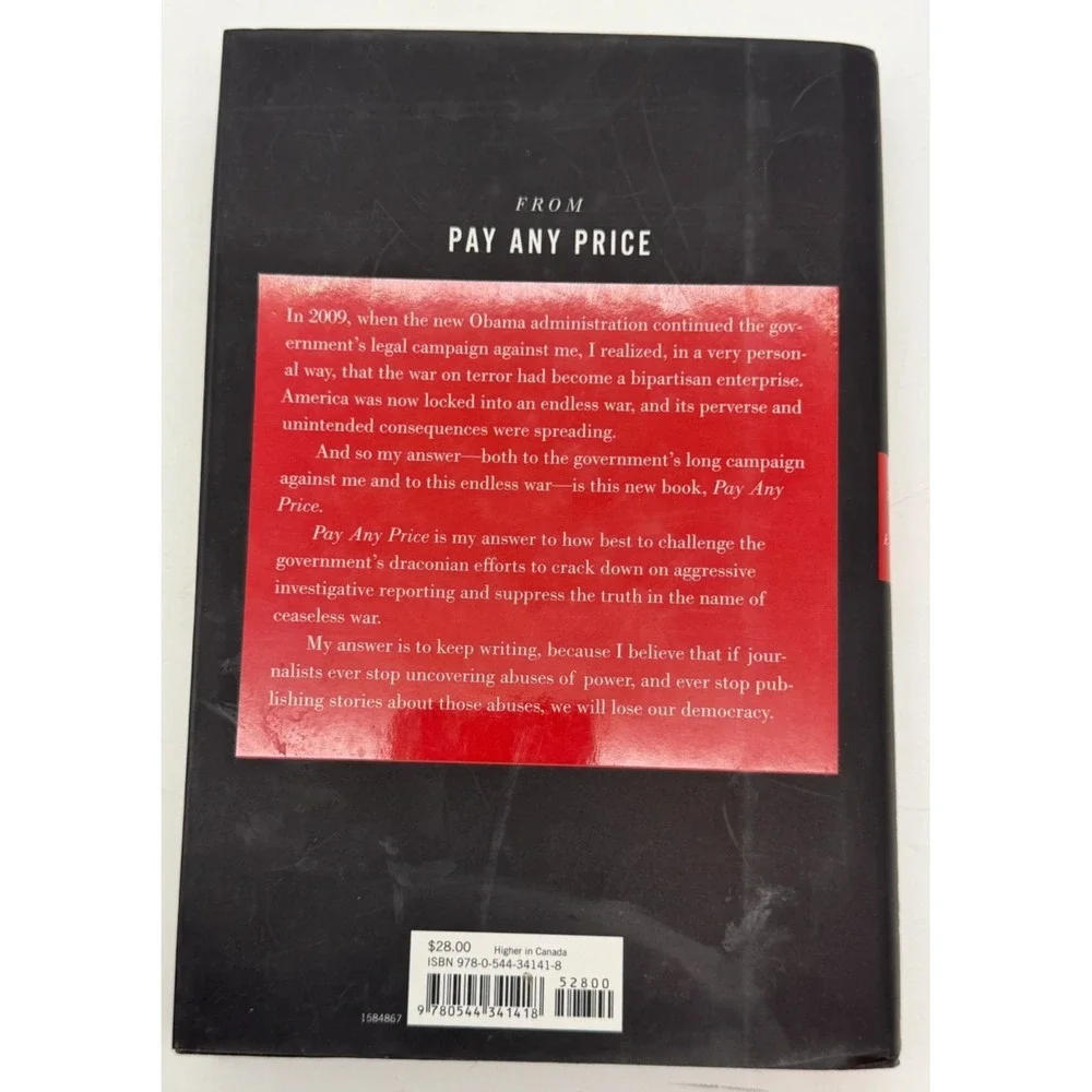 Pay Any Price: Greed, Power, and Endless War by James Risen | Hardcover - GREAT